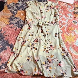 Polo by Ralph Lauren Mint Floral Midi Dress